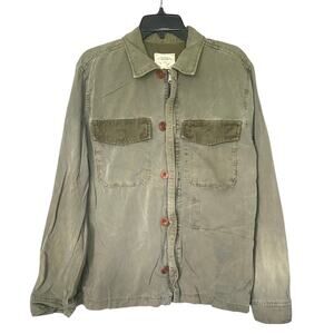 Lucky Brand Jacket Women’s Size S Green Pockets Button